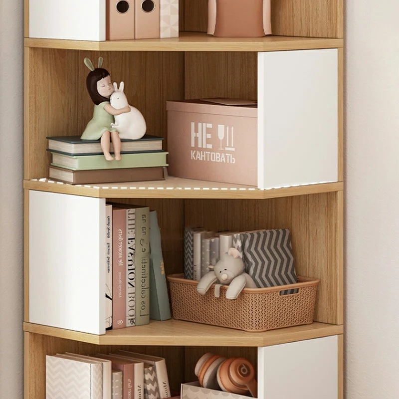 Libreria stile moderno con schienale chiuso legno ingegnerizzato con ripiani Clearhalo