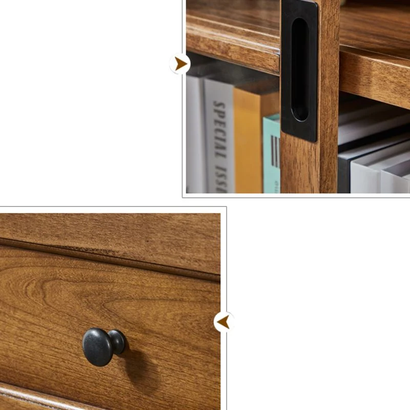 Libreria stile moderno Libreria standard legno con schienale chiuso per sala studio Clearhalo