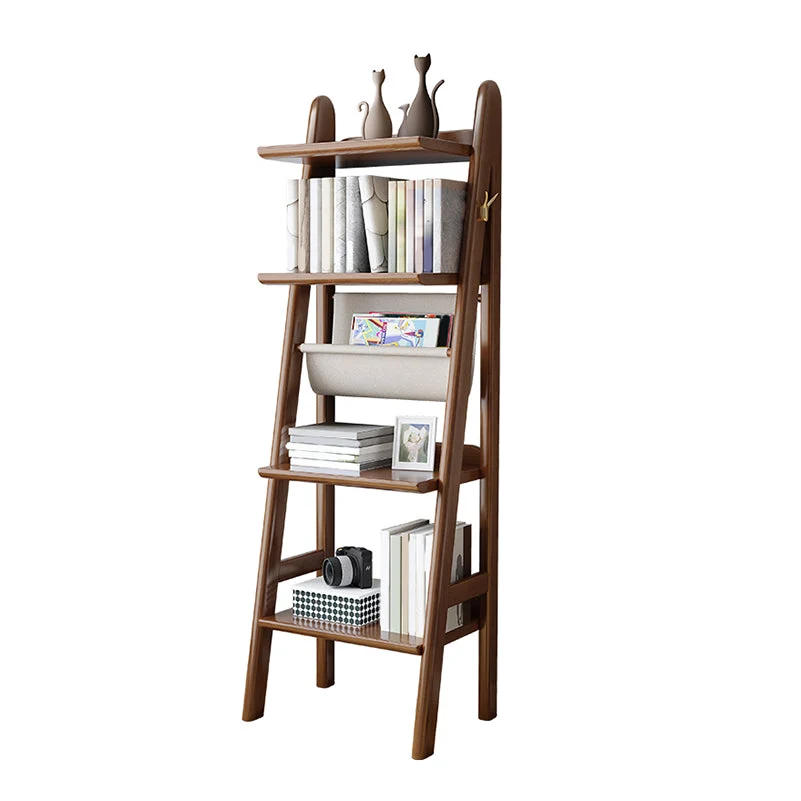 Libreria stile moderno Libreria verticale legno con schienale aperto per sala studio Clearhalo