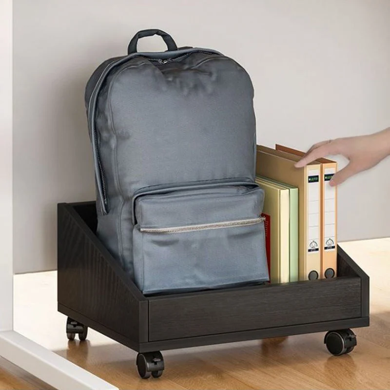 Libreria stile moderno per la casa, legno, con ruote piroettanti Clearhalo