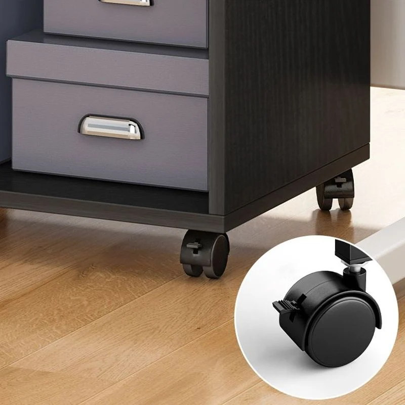 Libreria stile moderno per la casa, legno, con ruote piroettanti Clearhalo