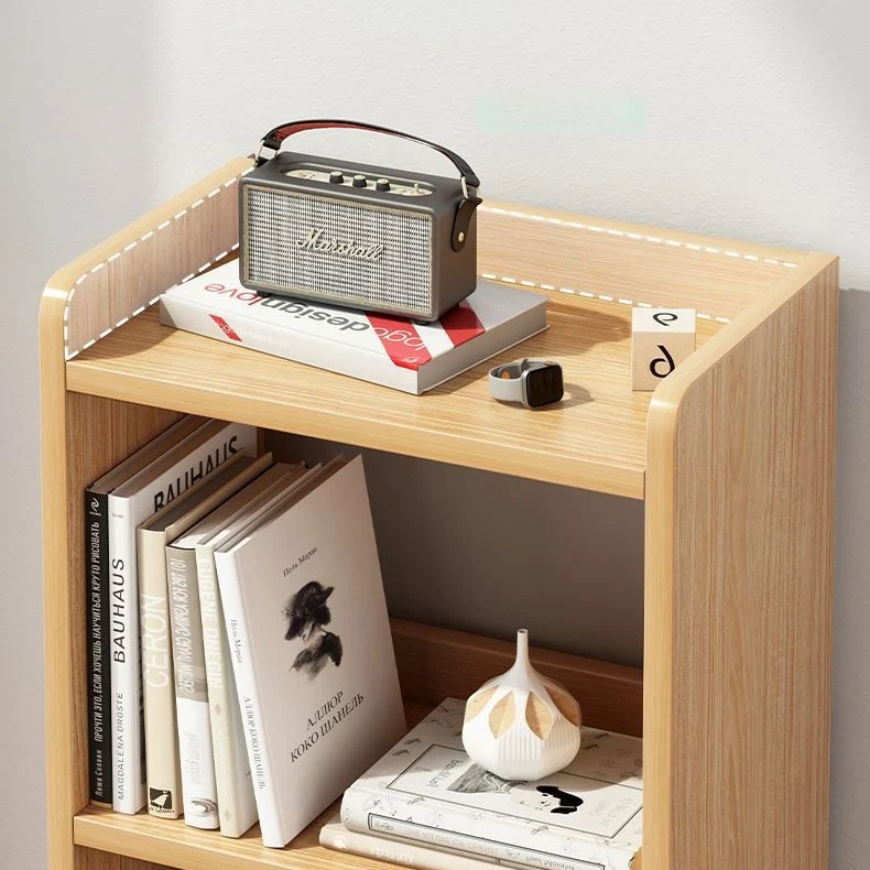 Libreria stile scandinavo Libreria con schienale aperto per la sala studio dell'home office Clearhalo