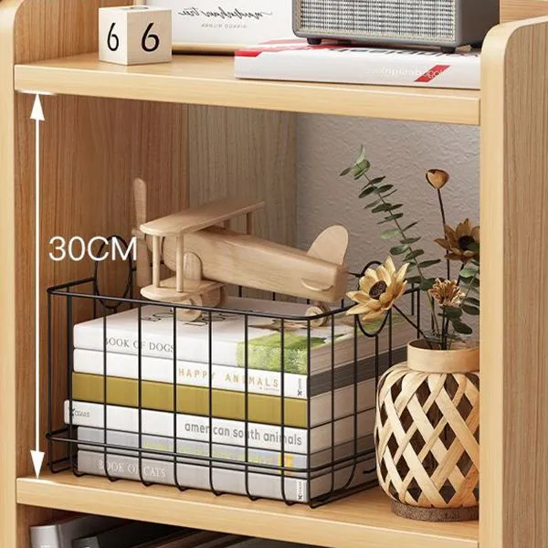 Libreria stile scandinavo Libreria con schienale aperto per la sala studio dell'home office Clearhalo