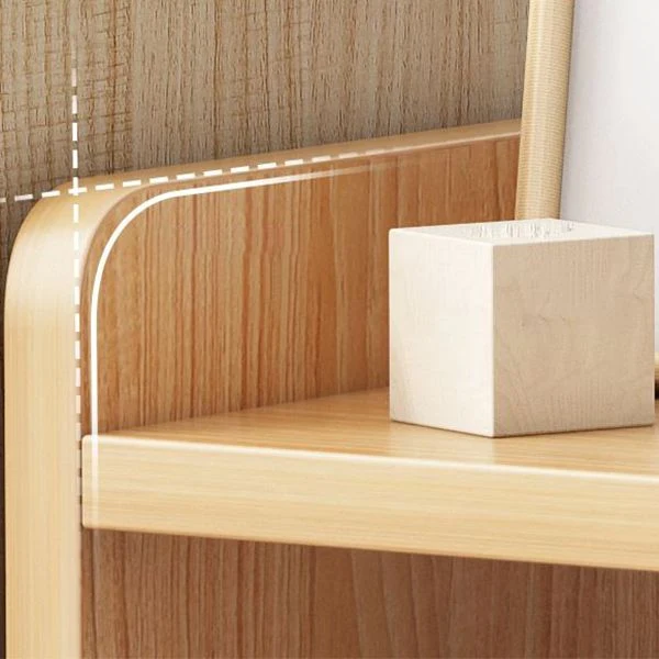 Libreria stile scandinavo Libreria con schienale aperto per la sala studio dell'home office Clearhalo