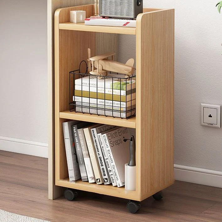 Libreria stile scandinavo Libreria con schienale aperto per la sala studio dell'home office Clearhalo