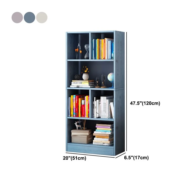 Libreria stile scandinavo Libreria legno ingegnerizzato per sala studio, ufficio domestico Clearhalo