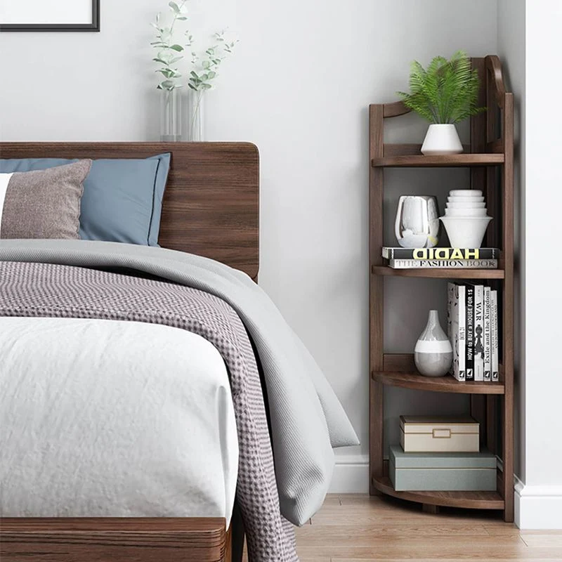 Libreria verticale legno con schienale aperto stile moderno con ripiani Clearhalo