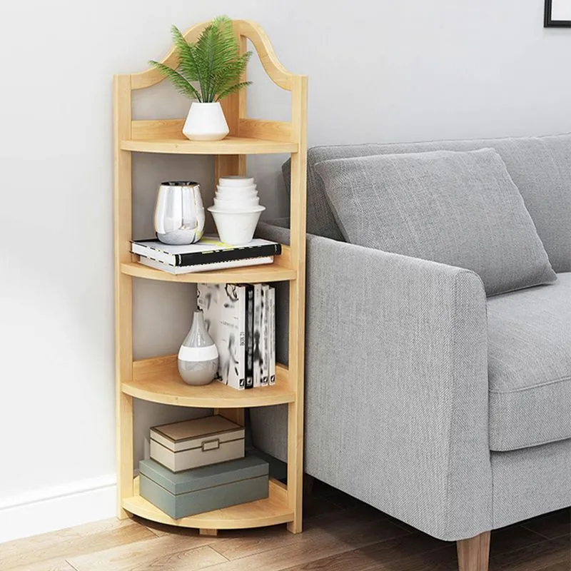 Libreria verticale legno con schienale aperto stile moderno con ripiani Clearhalo