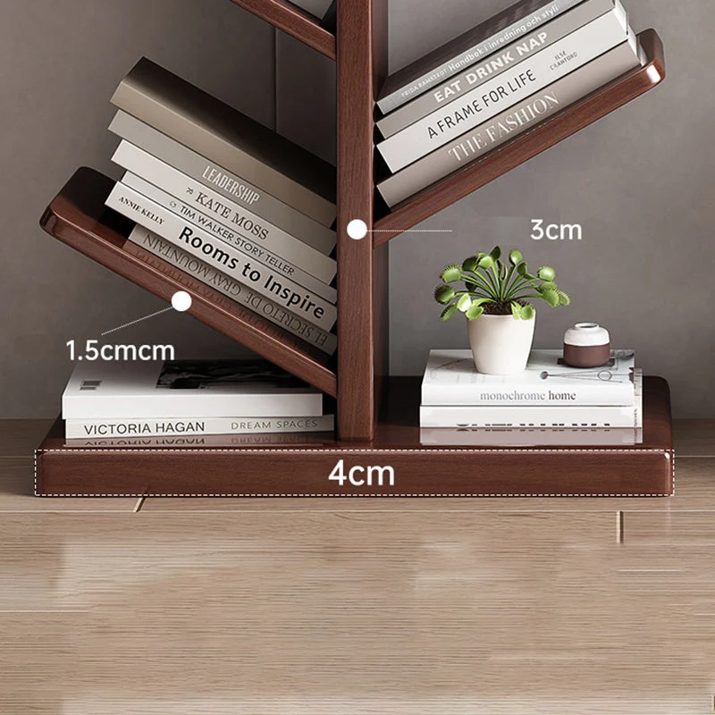 Libreria verticale scandinava legno con schienale aperto e ripiani Clearhalo