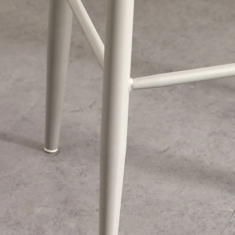 Milk Tea Shop Sgabello con schienale basso Sgabello da bar scandinavo plastica con finitura opaca Clearhalo