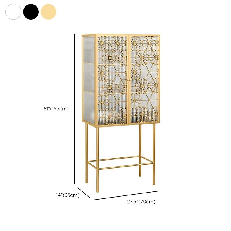 Mobile buffet moderno metallo con anta per soggiorno Clearhalo