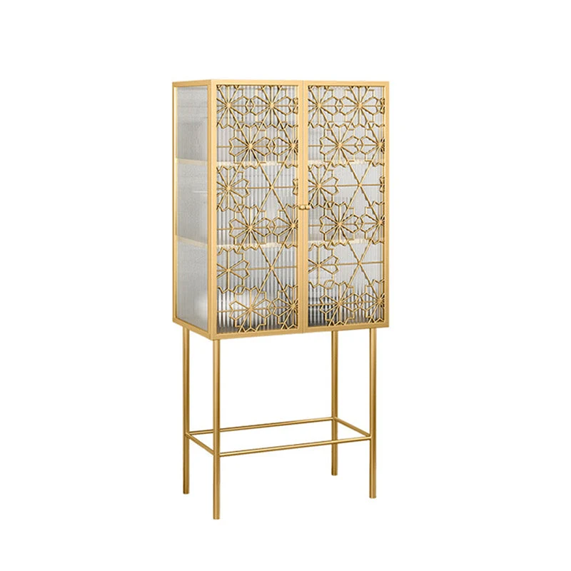 Mobile buffet moderno metallo con anta per soggiorno Clearhalo