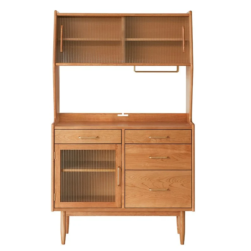 Mobile buffet moderno pino, con ante vetro e ante Clearhalo