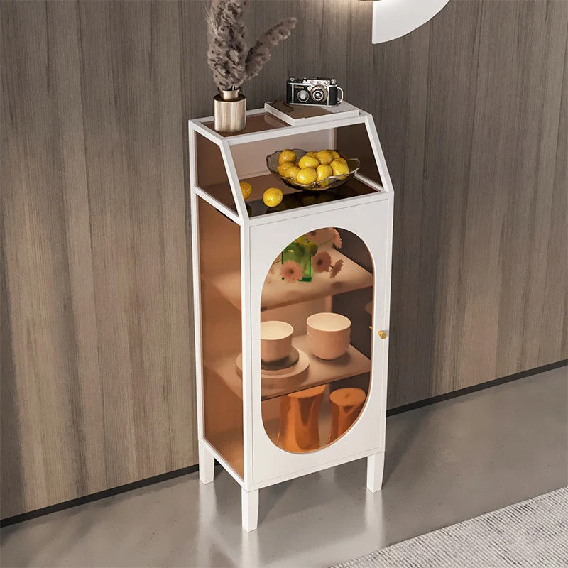 Mobile contenitore moderno con porta vetro Mobile buffet con esposizione multi-ripiano per sala da pranzo Clearhalo