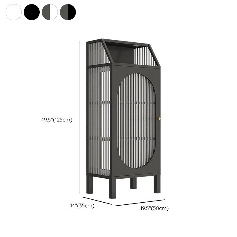 Mobile contenitore moderno con porta vetro Mobile buffet con esposizione multi-ripiano per sala da pranzo Clearhalo
