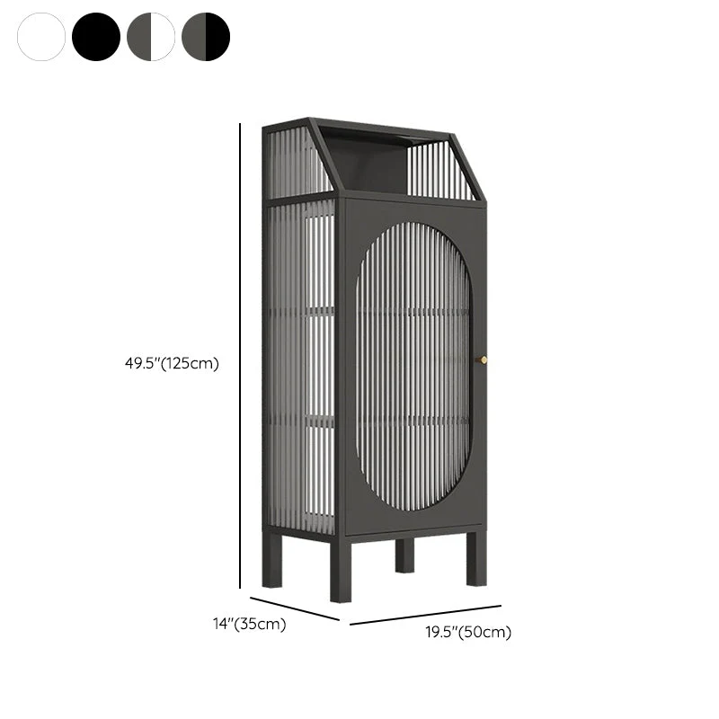 Mobile contenitore moderno con porta vetro Mobile buffet con esposizione multi-ripiano per sala da pranzo Clearhalo