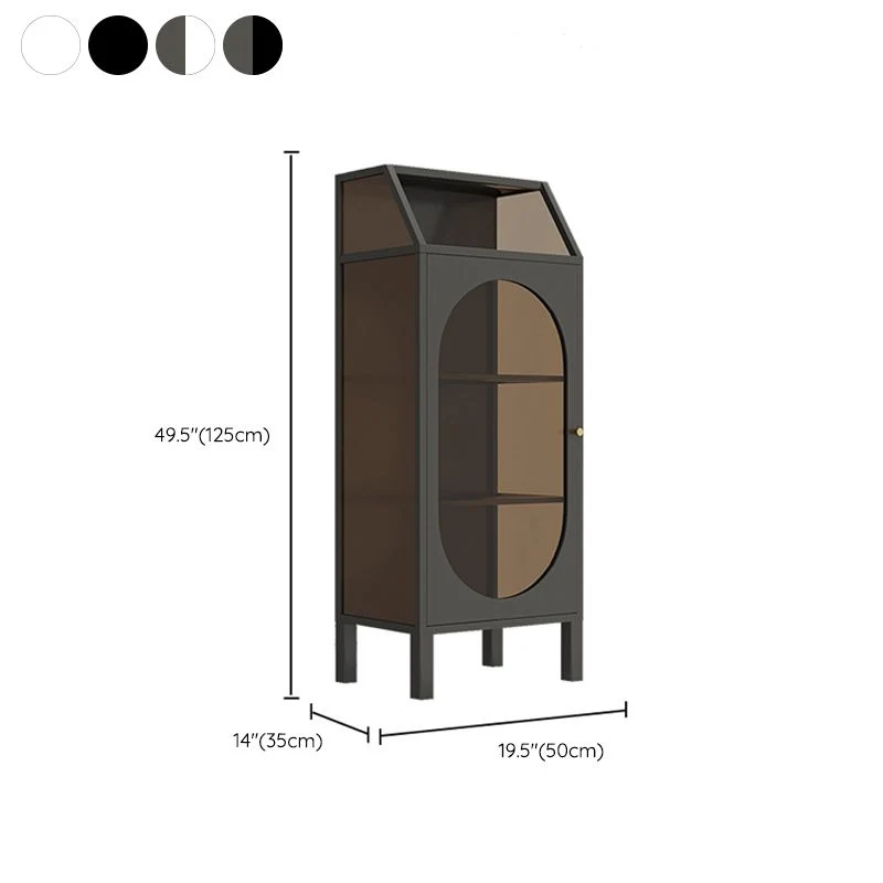 Mobile contenitore moderno con porta vetro Mobile buffet con esposizione multi-ripiano per sala da pranzo Clearhalo