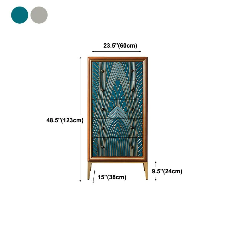 Mobile credenza Glam Dining Server legno e metallo con cassetti e contenitori Clearhalo