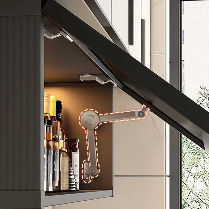 Mobile portaoggetti moderno metallo con espositore da parete per cucina Clearhalo