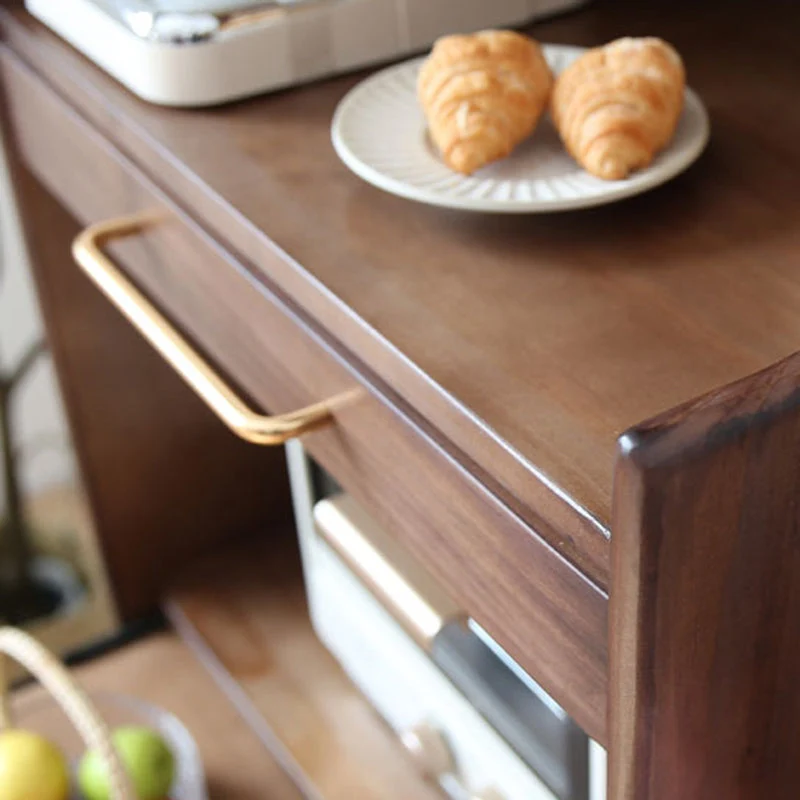 Mobile portaoggetti tradizionale legno massello con ante vetro per sala da pranzo Clearhalo
