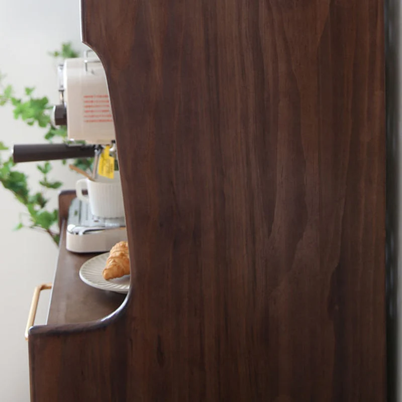 Mobile portaoggetti tradizionale legno massello con ante vetro per sala da pranzo Clearhalo
