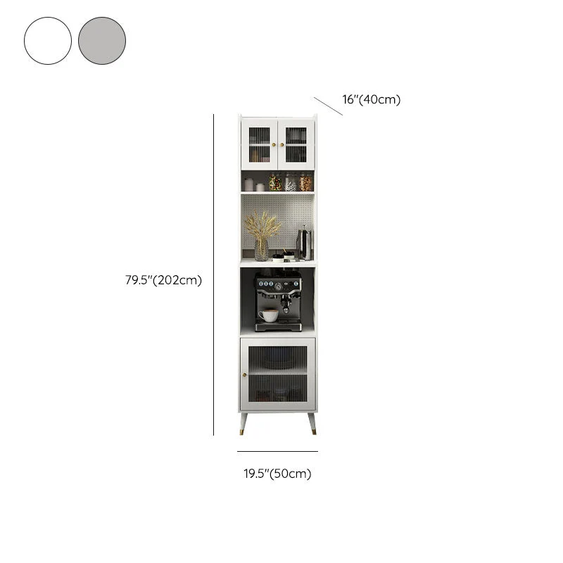 Mobile da pranzo ultra moderno finto legno per sala da pranzo Clearhalo