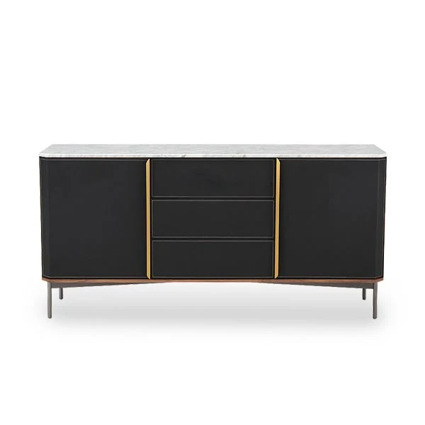 Mobile server legno con credenza Glam con contenitori per sala da pranzo Clearhalo