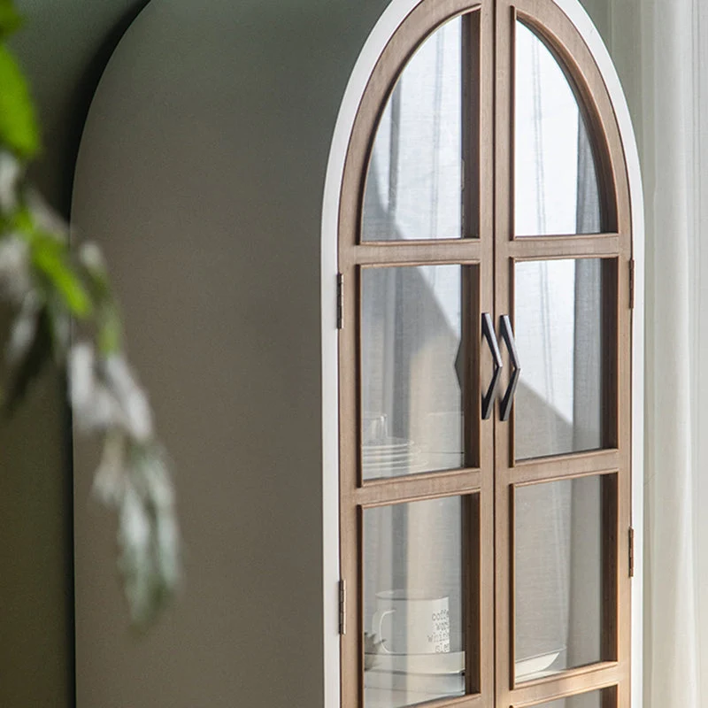Mobile tradizionale legno Mobile buffet più ripiani con anta per soggiorno Clearhalo