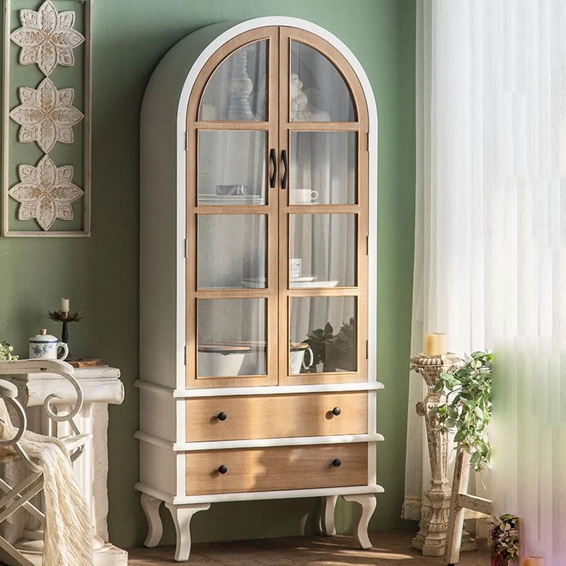 Mobile tradizionale legno Mobile buffet più ripiani con anta per soggiorno Clearhalo