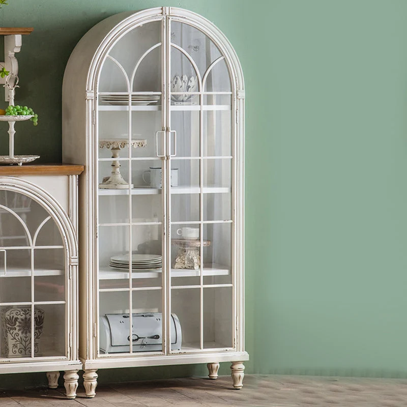 Mobile tradizionale legno Mobile buffet più ripiani con anta per soggiorno Clearhalo