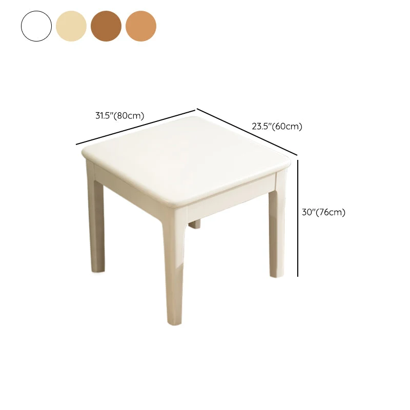 Mobili legno massello stile moderno Tavolo da pranzo da 3/5 pezzi con sedia da pranzo Clearhalo