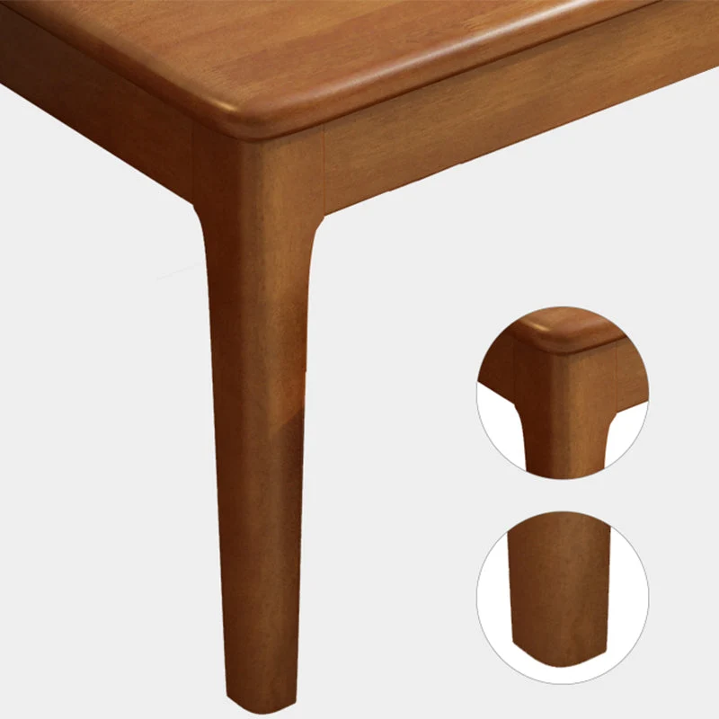 Mobili legno massello stile moderno Tavolo da pranzo da 3/5 pezzi con sedia da pranzo Clearhalo