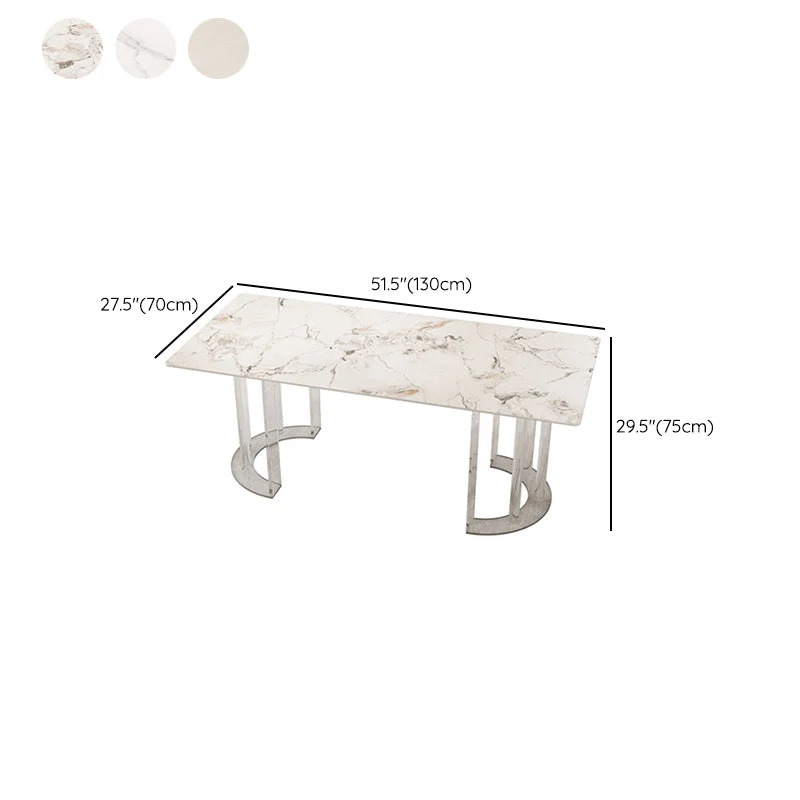 Mobili pietra stile glam Set di mobili per sala da pranzo ad altezza standard da 1/5/7 pezzi per la casa Clearhalo
