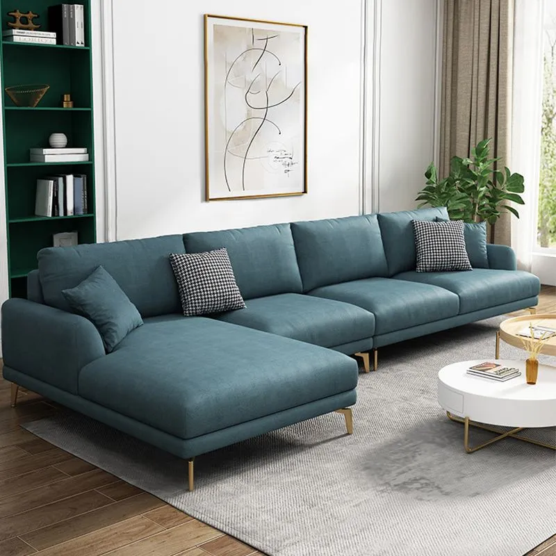 Mobili sezionali contemporanei con braccioli da incasso ecopelle verde Clearhalo