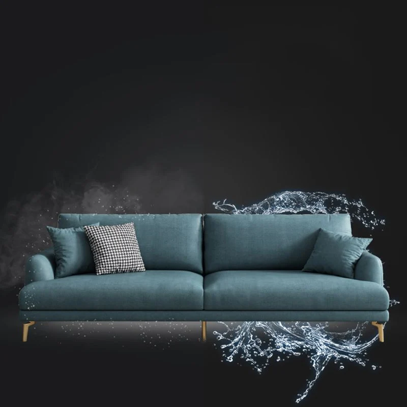 Mobili sezionali contemporanei con braccioli da incasso ecopelle verde Clearhalo