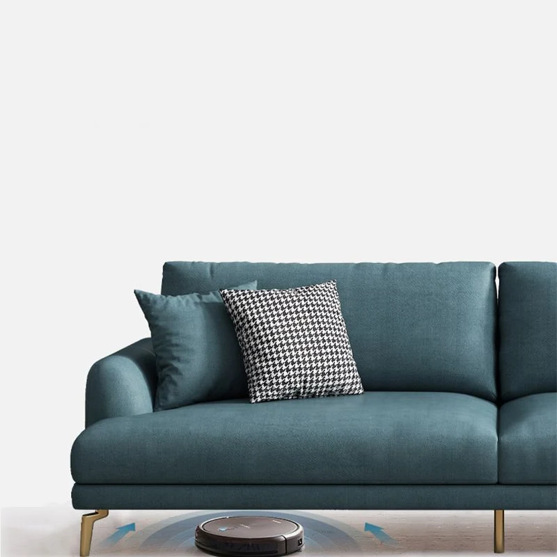 Mobili sezionali contemporanei con braccioli da incasso ecopelle verde Clearhalo