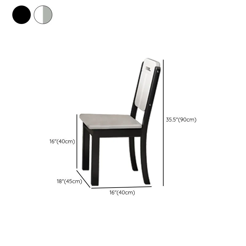 Mobili stile moderno Tavolo da pranzo rotondo pietra da 1/7 pezzi con sedia senza braccioli Clearhalo