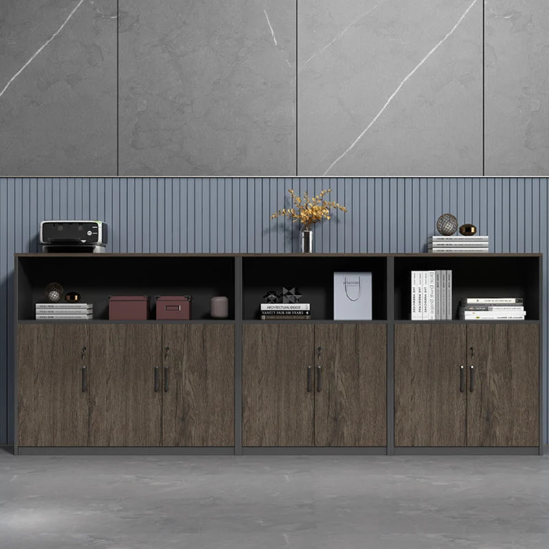 Moderno schedario legno ingegnerizzato con serratura per l'home office Clearhalo
