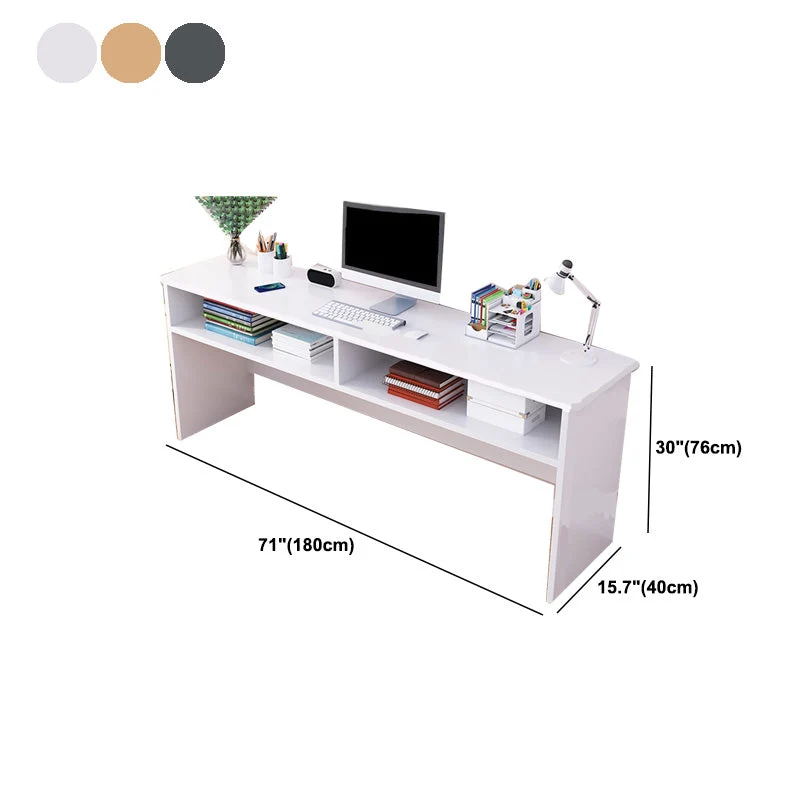 Parsons Modern Computer Desk Scrivania rettangolare legno massello Clearhalo