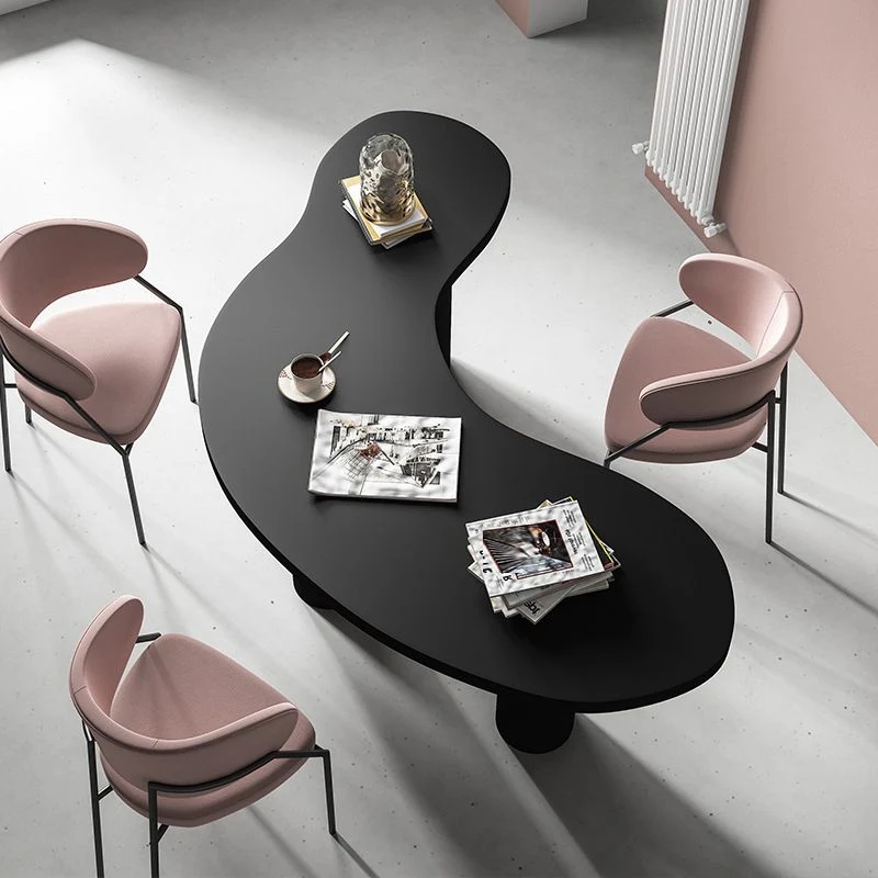 Parsons scrivania nera da ufficio, scrivania industriale legno artificiale e pino Clearhalo