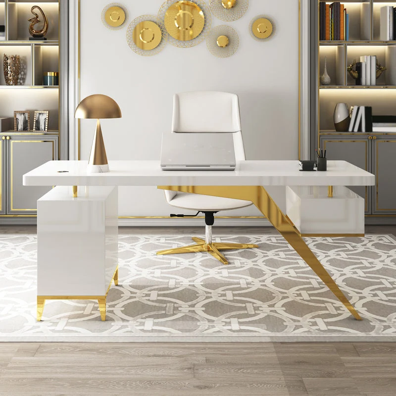 Piedistallo per scrivania da ufficio Glam legno artificiale con schedario largo 27,6 pollici Clearhalo