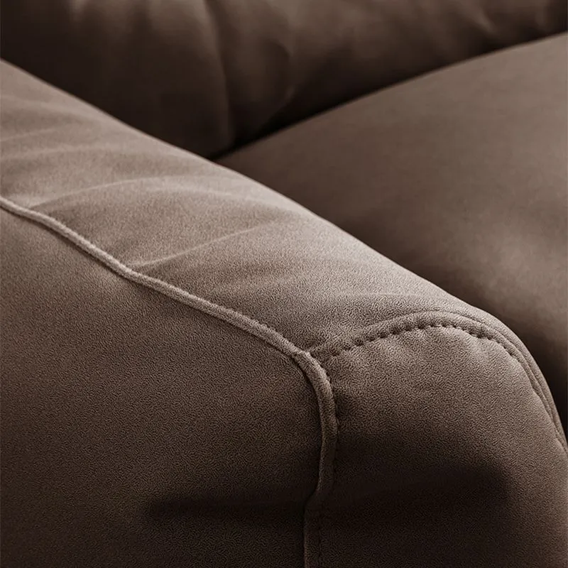 Poltrona con braccioli con cuscino e schienale cucito per soggiorno, camera da letto Clearhalo