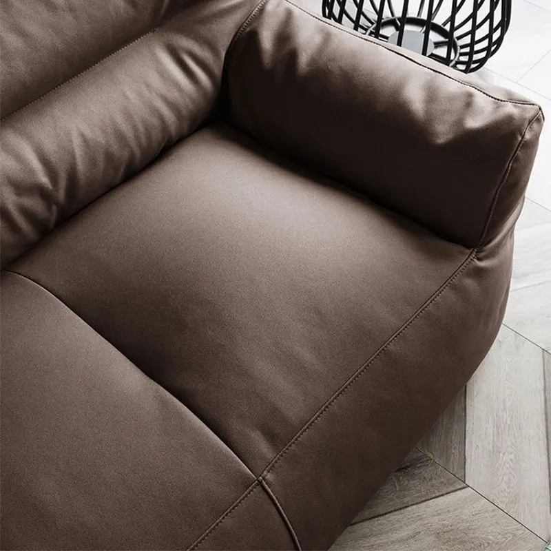 Poltrona con braccioli con cuscino e schienale cucito per soggiorno, camera da letto Clearhalo
