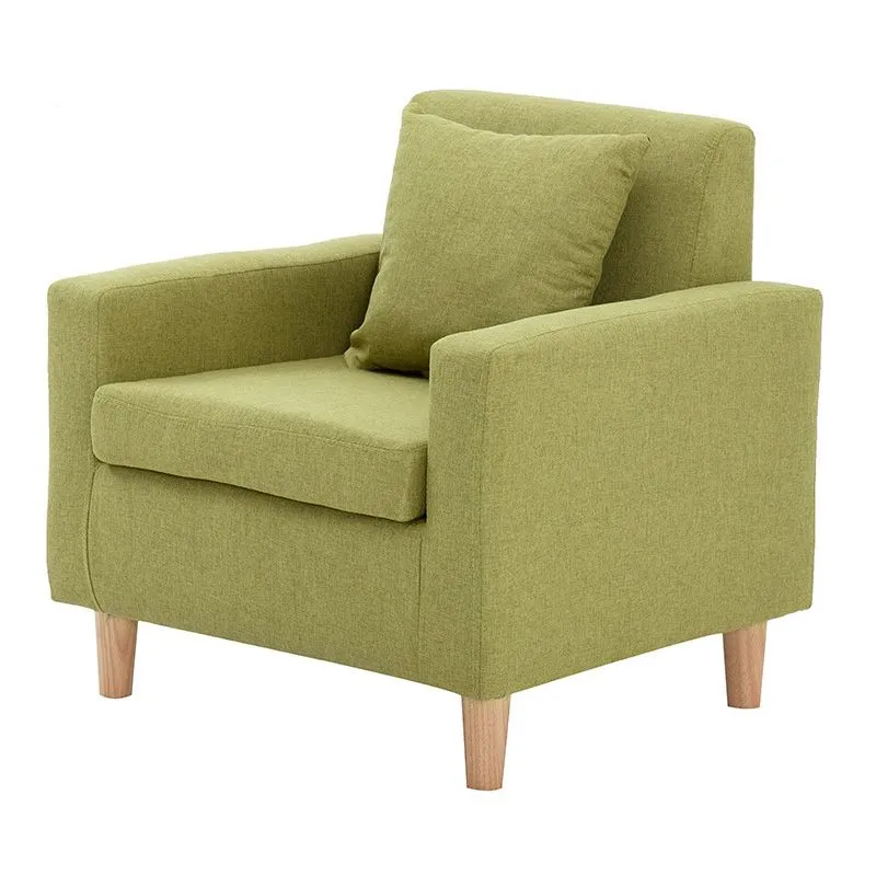 Poltrona con braccioli stretti con schienale stretto misto pelle sintetica/lino da 27,5" con quattro gambe di base Clearhalo
