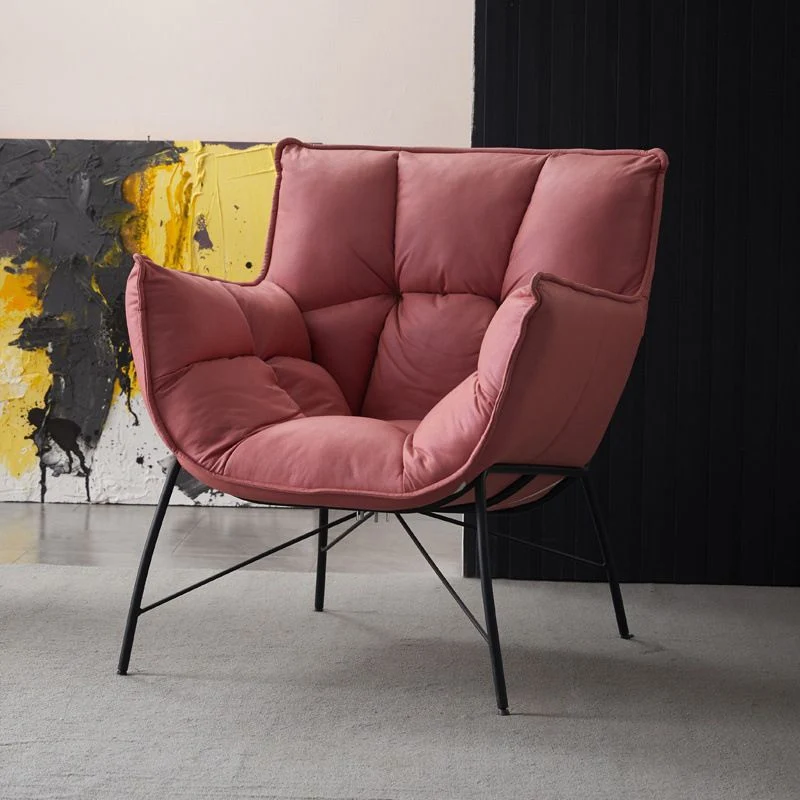 Poltrona contemporanea ampia da 28,3 pollici ecopelle con braccioli svasati Clearhalo