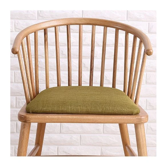 Poltrona contemporanea legno Sedia da pranzo con schienale Windsor naturale per cucina Clearhalo