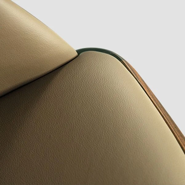 Poltrona da hotel scandinava pelle con finitura opaca e schienale massiccio, sedia da pranzo (set di 2) Clearhalo
