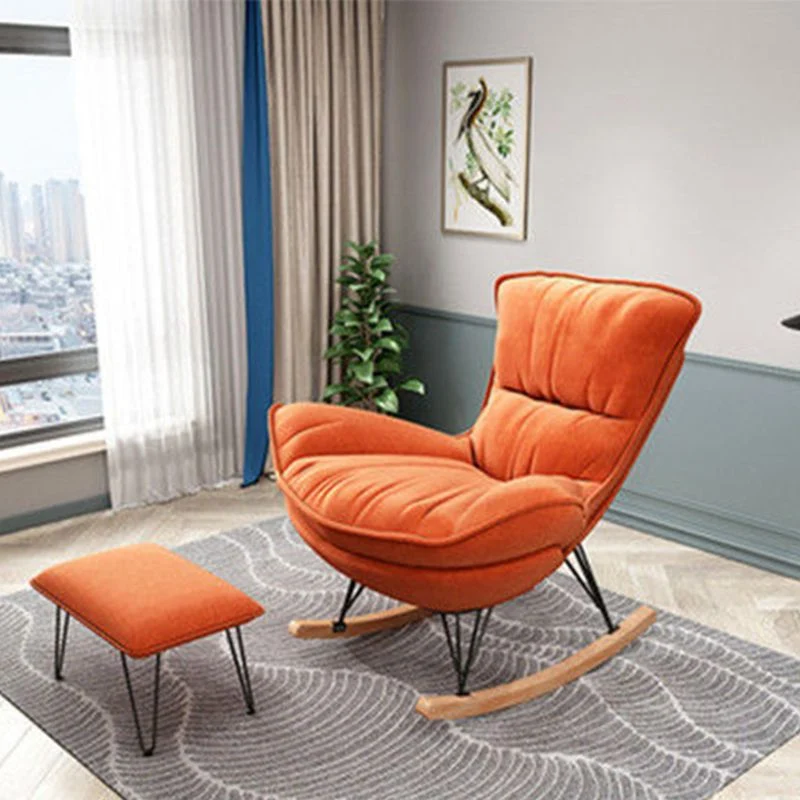 Poltrona lounge senza braccioli da 35,82" L x 39,76" L x 34,25" con pouf per soggiorno Clearhalo