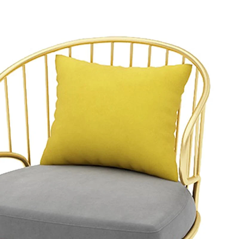 Poltrona da pranzo da cucina contemporanea Sedie da pranzo laterali metallo oro Clearhalo