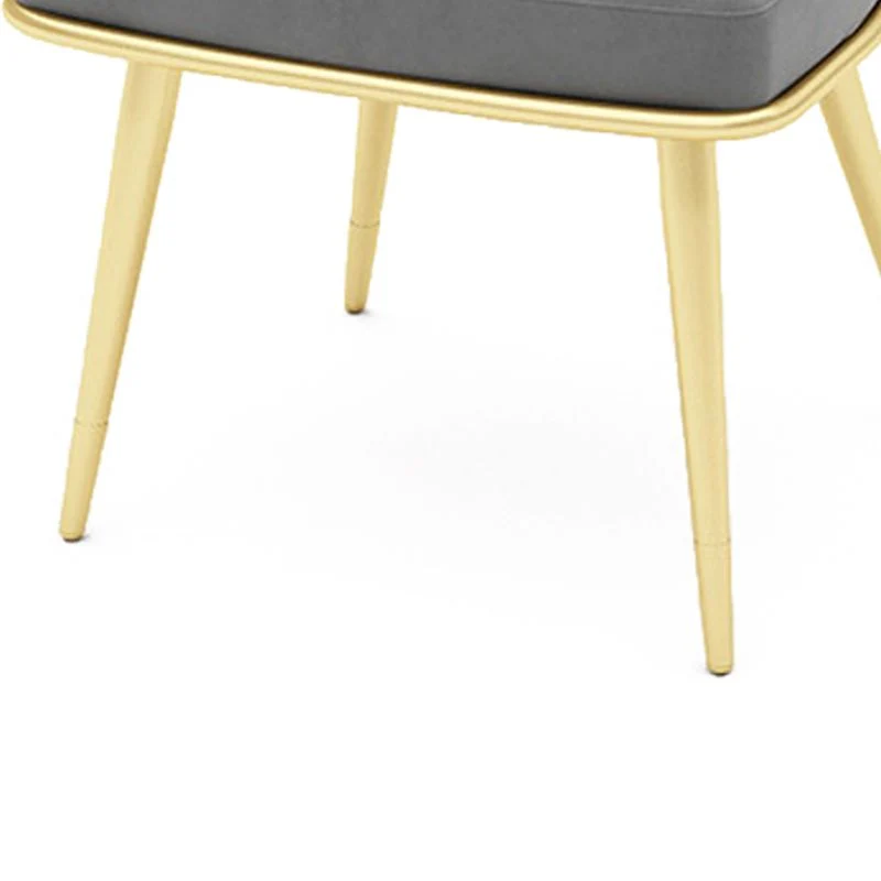 Poltrona da pranzo da cucina contemporanea Sedie da pranzo laterali metallo oro Clearhalo